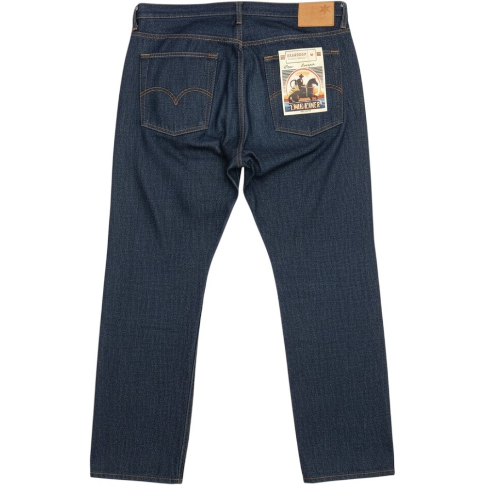 Dearborn Denim Long Ryder Mens Jeans 38x32 Made in USA Dark Wash Button Fly NWT